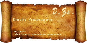 Danis Zsuzsanna névjegykártya